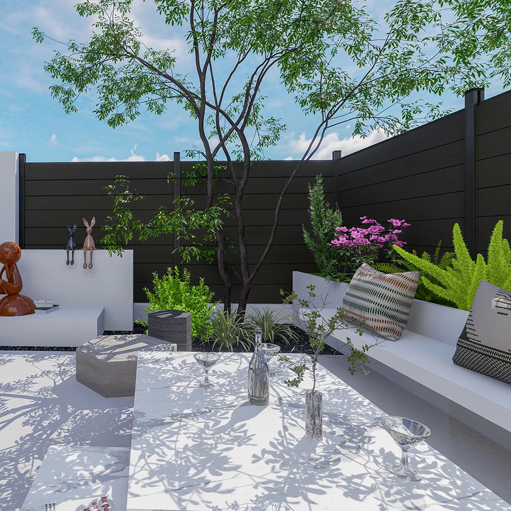 Cerco Charcoal en obra