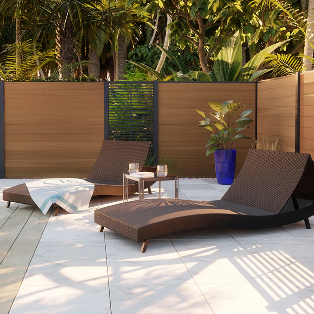 Cerco Teak en obra