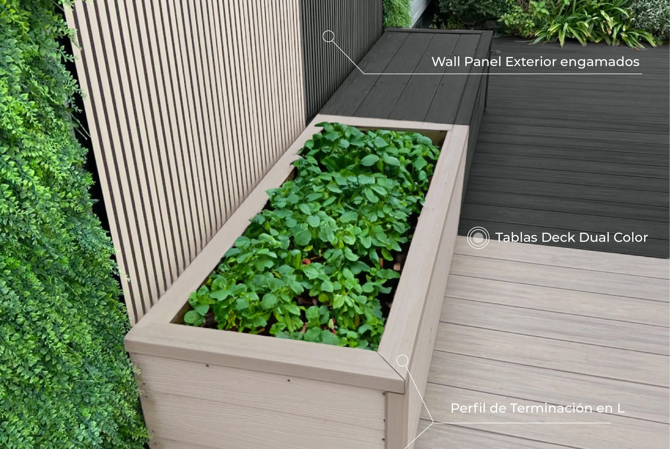 White Oak + Silver Grey en obra
